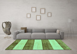 Machine Washable Abstract Turquoise Modern Area Rugs in a Living Room,, wshabs93turq
