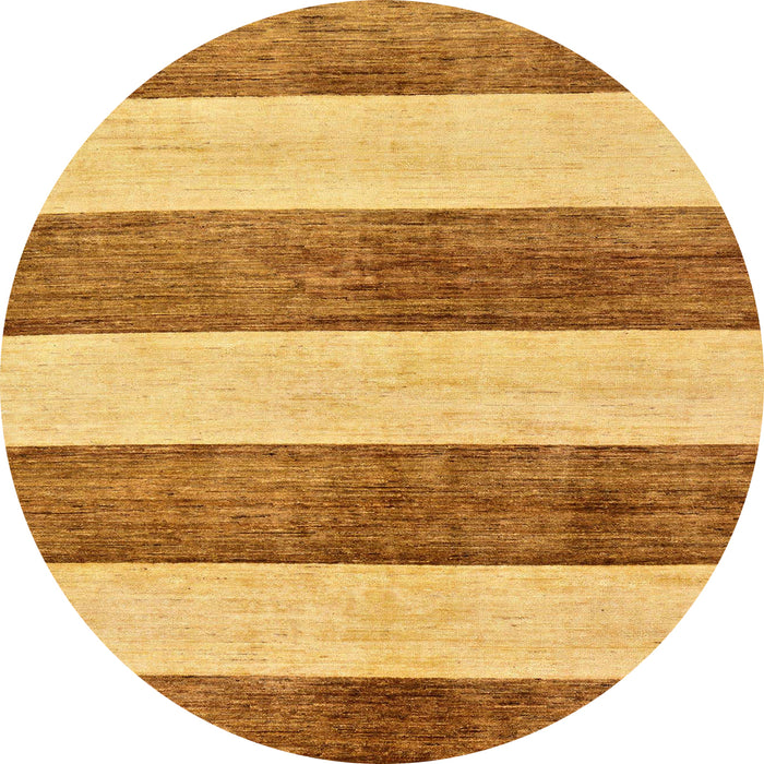 Round Abstract Sedona Brown Modern Rug, abs93