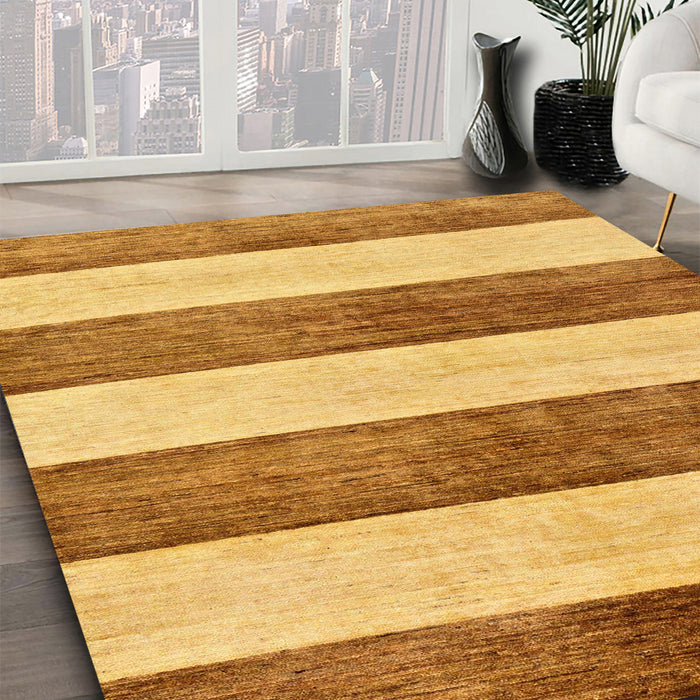 Abstract Sedona Brown Modern Rug in Family Room, abs93