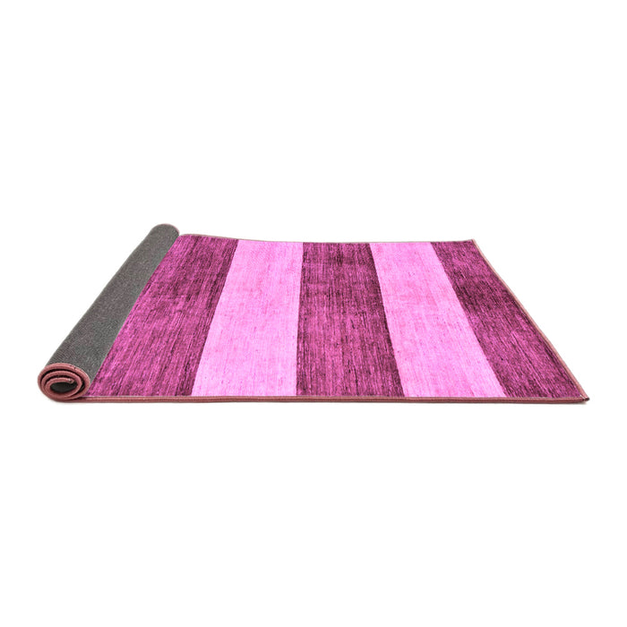 Sideview of Abstract Purple Modern Rug, abs93pur