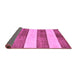 Sideview of Abstract Purple Modern Rug, abs93pur