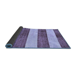 Sideview of Abstract Blue Modern Rug, abs93blu