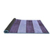 Sideview of Abstract Blue Modern Rug, abs93blu