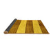 Sideview of Abstract Yellow Modern Rug, abs93yw