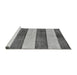 Sideview of Machine Washable Abstract Gray Modern Rug, wshabs93gry