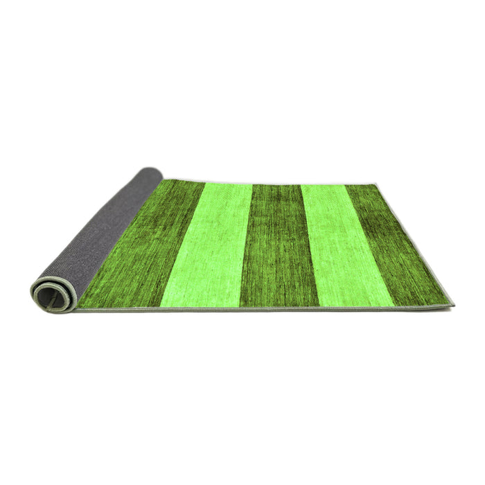Sideview of Abstract Green Modern Rug, abs93grn