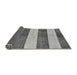 Sideview of Abstract Gray Modern Rug, abs93gry