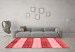 Modern Red Washable Rugs