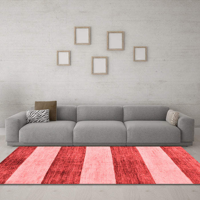 Modern Red Washable Rugs