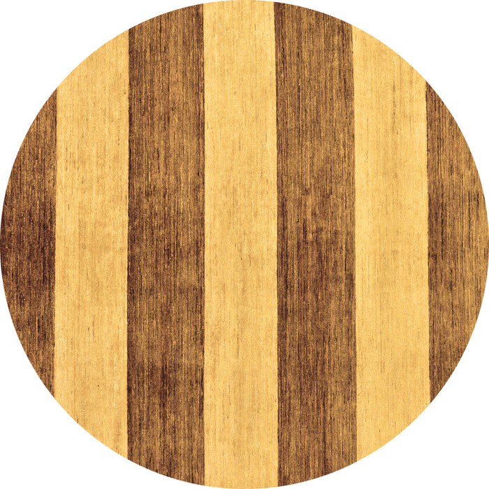 Round Machine Washable Abstract Brown Modern Rug, wshabs93brn