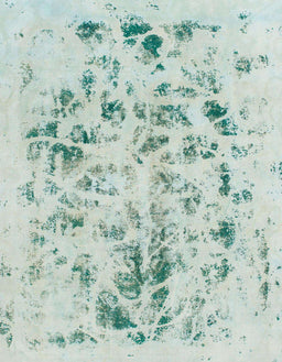 Abstract Mint Green Modern Rug, abs940