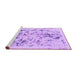 Sideview of Machine Washable Abstract Purple Modern Area Rugs, wshabs940pur