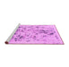 Sideview of Machine Washable Abstract Pink Modern Rug, wshabs940pnk