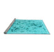 Sideview of Machine Washable Abstract Light Blue Modern Rug, wshabs940lblu