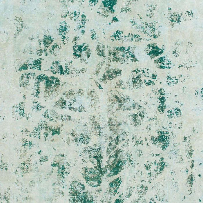 Machine Washable Abstract Magic Mint Green Rug, wshabs940