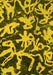 Abstract Yellow Modern Rug, abs941yw