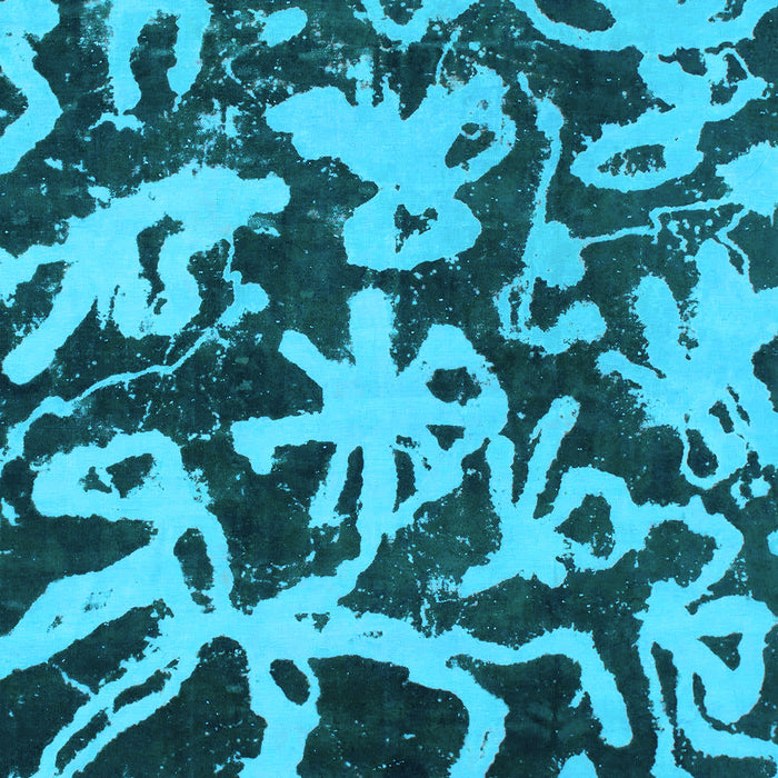 Machine Washable Abstract Light Blue Modern Rug, wshabs941lblu