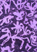 Machine Washable Abstract Purple Modern Area Rugs, wshabs941pur