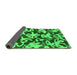 Sideview of Abstract Green Modern Rug, abs941grn