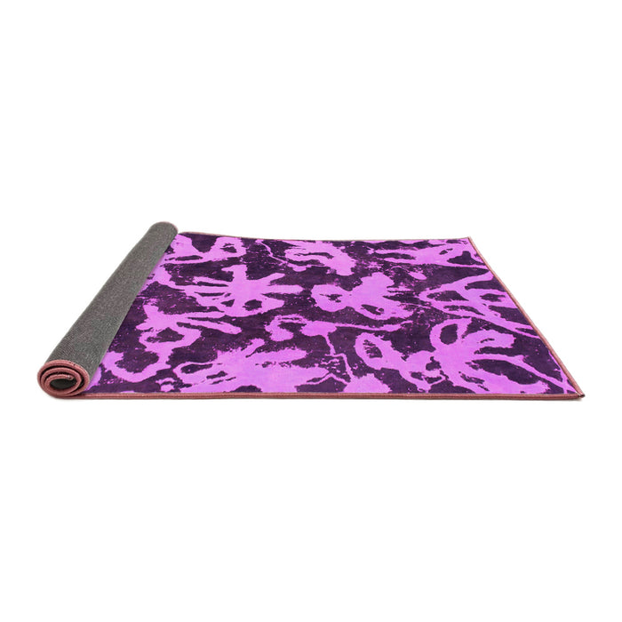 Sideview of Abstract Pink Modern Rug, abs941pnk