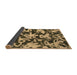 Sideview of Abstract Brown Modern Rug, abs941brn