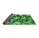 Sideview of Abstract Emerald Green Modern Rug, abs941emgrn