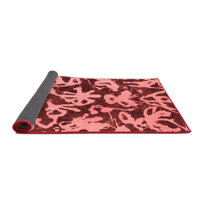 Abstract Red Modern Area Rugs