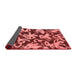 Abstract Red Modern Area Rugs