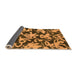 Sideview of Abstract Orange Modern Rug, abs941org