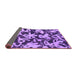 Sideview of Abstract Purple Modern Rug, abs941pur