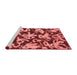 Modern Red Washable Rugs