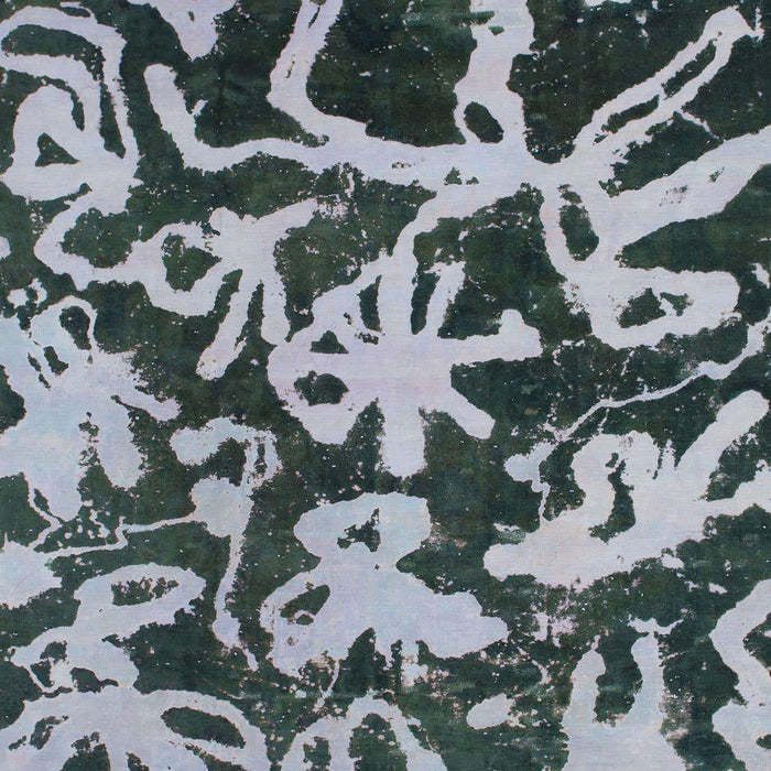 Abstract Dark Slate Gray Green Modern Rug, abs941