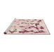 Sideview of Machine Washable Abstract Light Coral Pink Rug, wshabs942