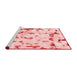 Modern Red Washable Rugs