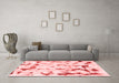 Modern Red Washable Rugs