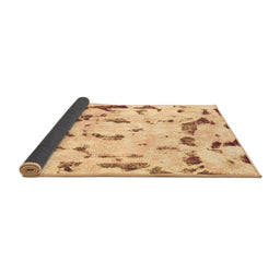 Sideview of Abstract Brown Modern Rug, abs942brn