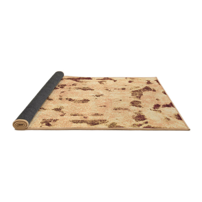 Sideview of Abstract Brown Modern Rug, abs942brn