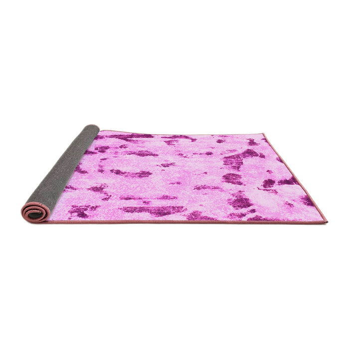 Sideview of Abstract Pink Modern Rug, abs942pnk