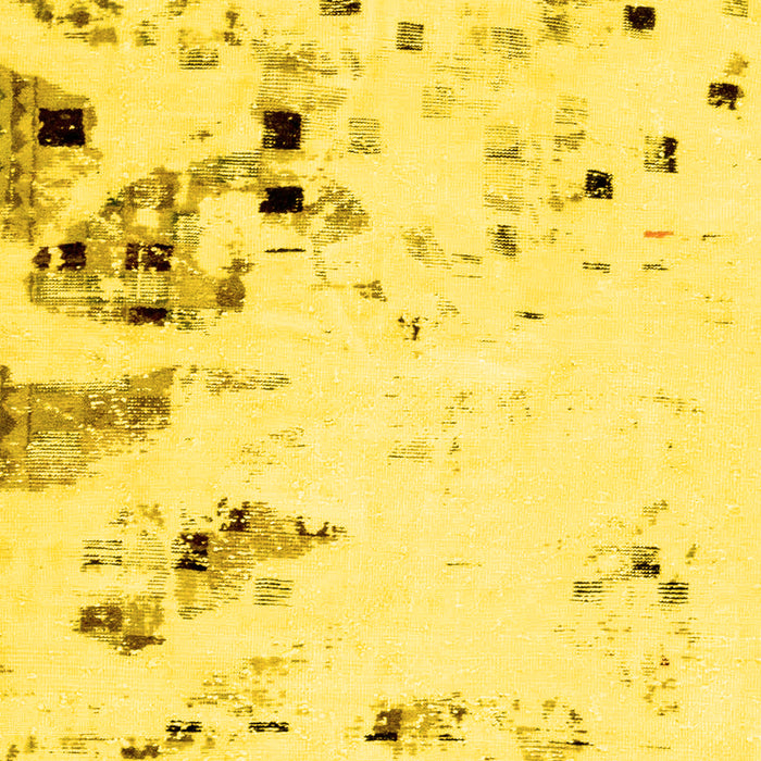 Abstract Yellow Modern Rug, abs943yw