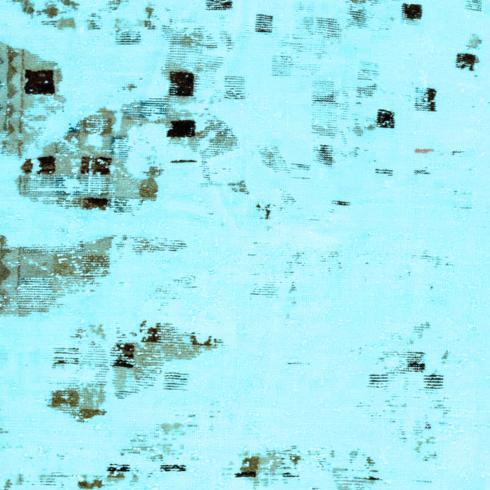 Abstract Light Blue Modern Rug, abs943lblu