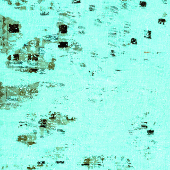 Abstract Turquoise Modern Rug, abs943turq