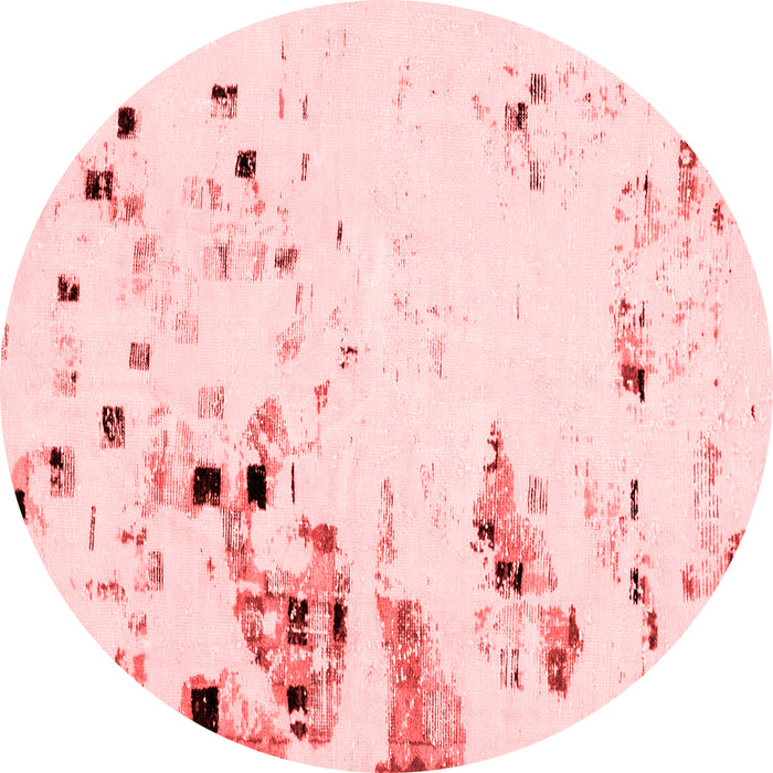 Machine Washable Abstract Red Modern Rug, wshabs943red