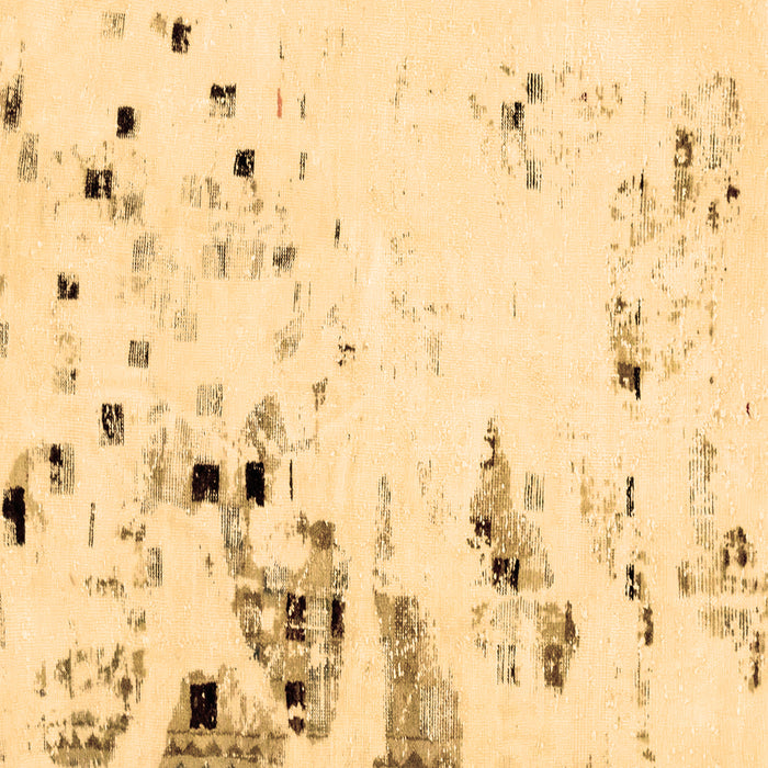 Square Abstract Brown Modern Rug, abs943brn