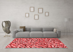 Modern Red Washable Rugs