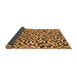 Sideview of Checkered Brown Modern Rug, abs944brn