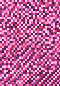 Checkered Pink Modern Rug, abs944pnk