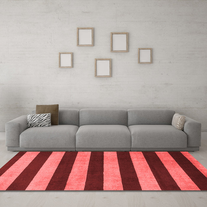 Modern Red Washable Rugs
