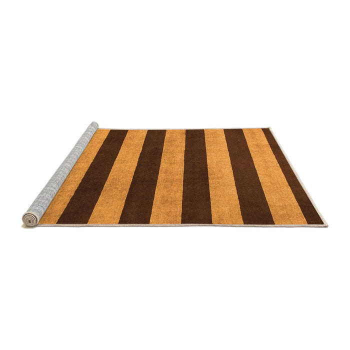 Sideview of Machine Washable Abstract Orange Modern Area Rugs, wshabs945org