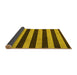 Sideview of Abstract Yellow Modern Rug, abs945yw