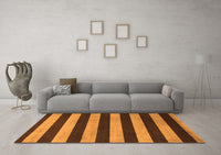 Machine Washable Abstract Orange Modern Rug, wshabs945org